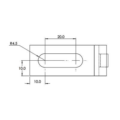 41-440-3 MODULAR SOLUTIONS ALUMINUM BRACKET 30 SERIES GUARD UNIT FIXING ANGLE 19 AR W/HARDWARE